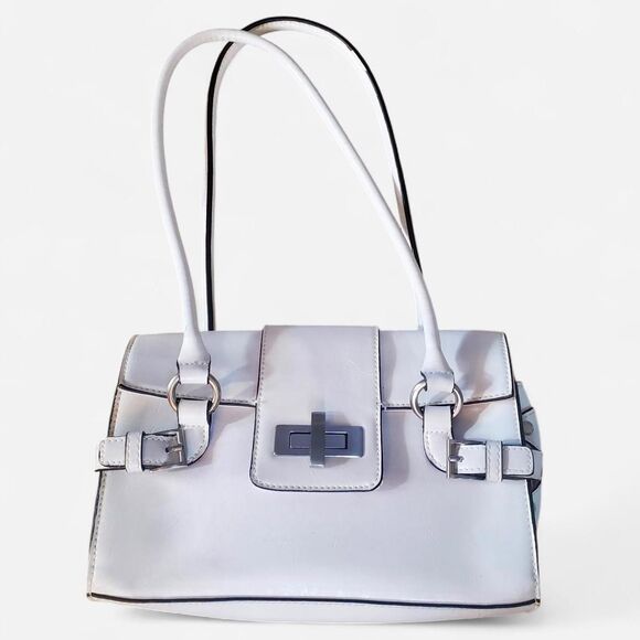 Vintage Apt 9 Small White Shoulder Bag Purse - Picture 1 of 8